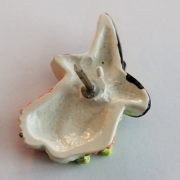 Vintage witch pin Halloween lapel brooch creepy spooky jewelry - Picture 9 of 9